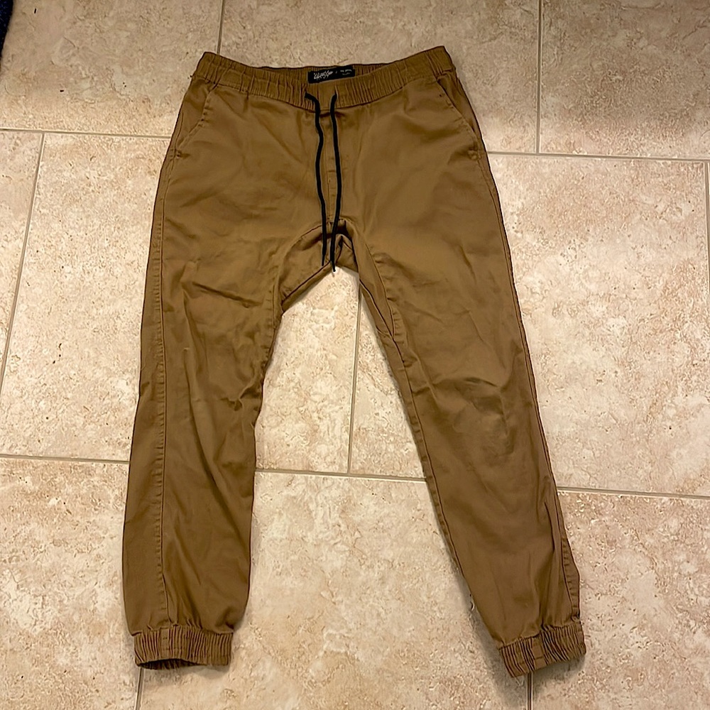 Khaki Joggers size Large